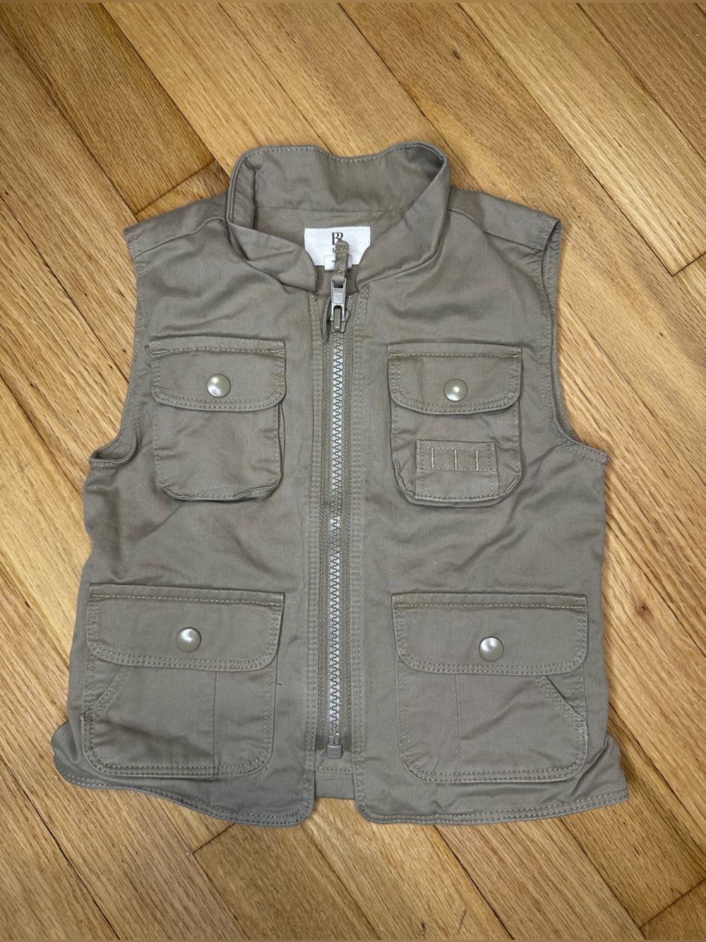 Banana Republic 6-12M Utility Pocket Vest in Taupe